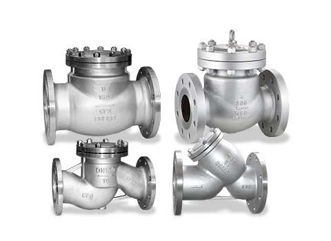 Check valve/filter series
