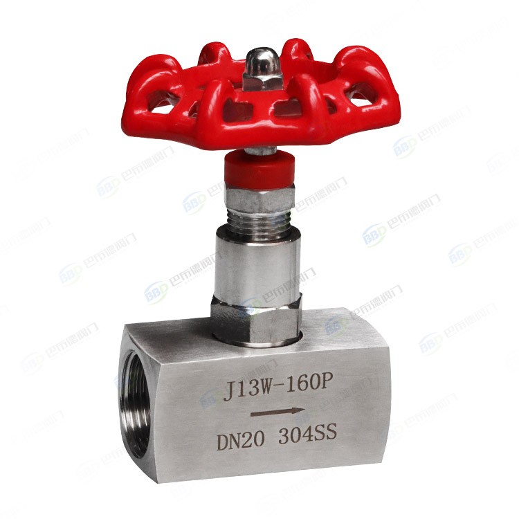 Threaded needle valve