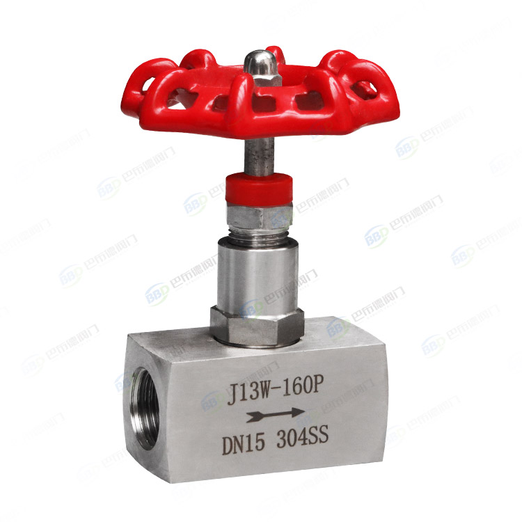 Threaded needle valve
