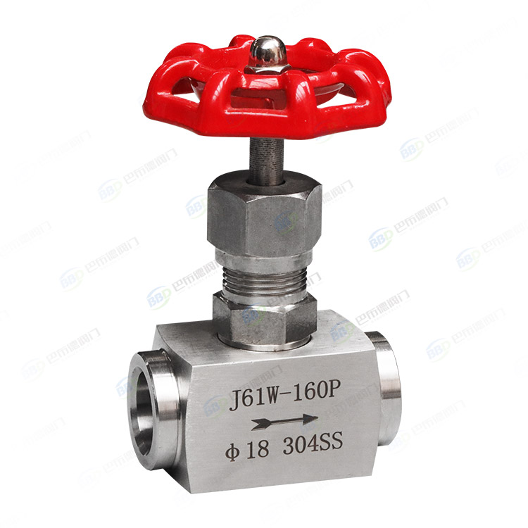 Socket welding needle valve