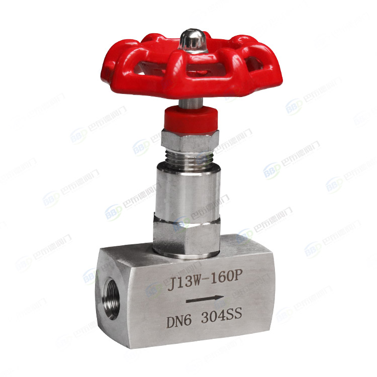 Threaded needle valve
