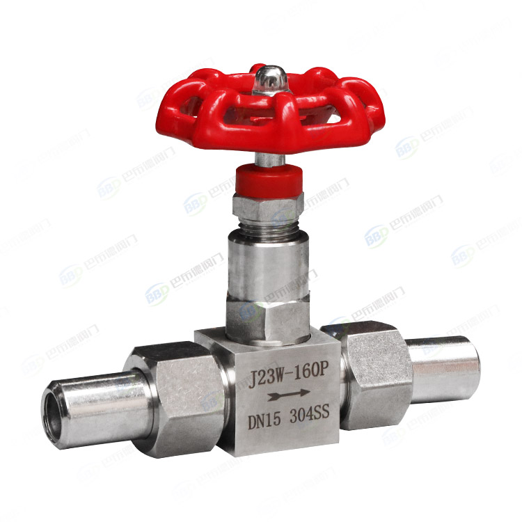 Welding needle valve