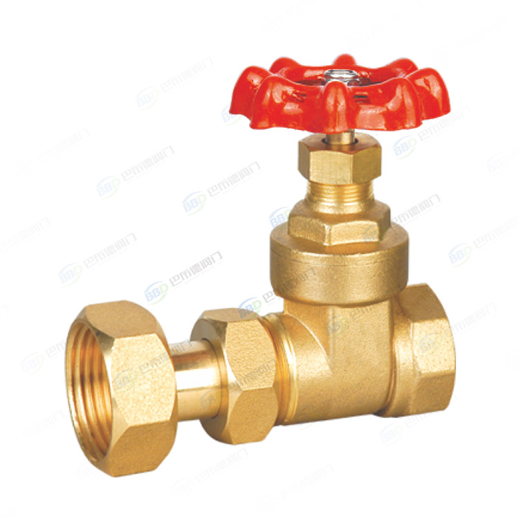 Brass cup gate valve
