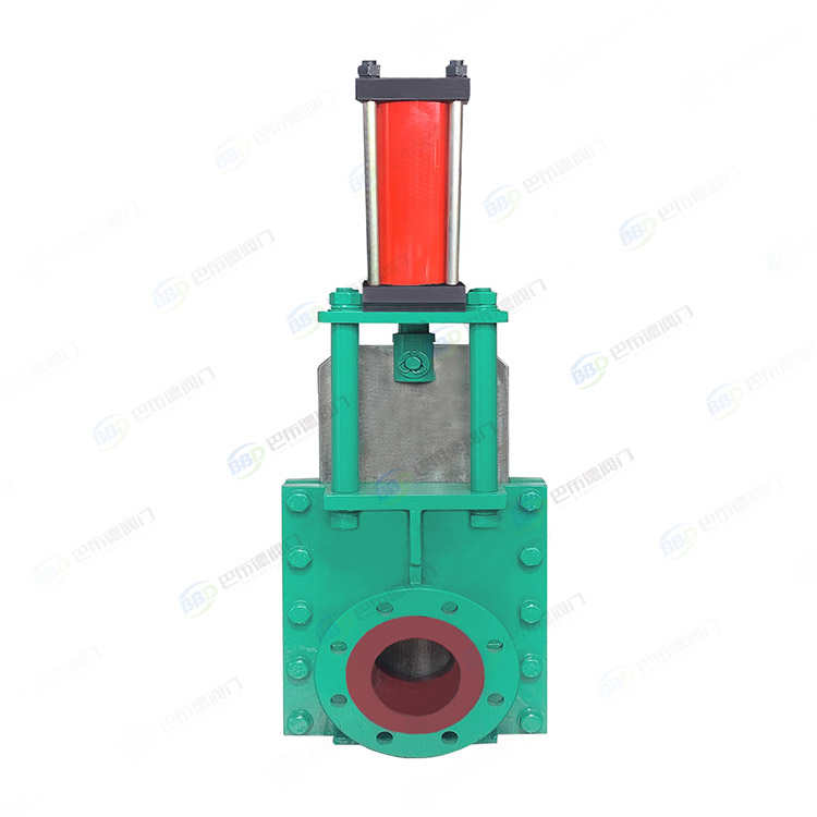 Hydraulic combination penetrating slurry knife gate valve