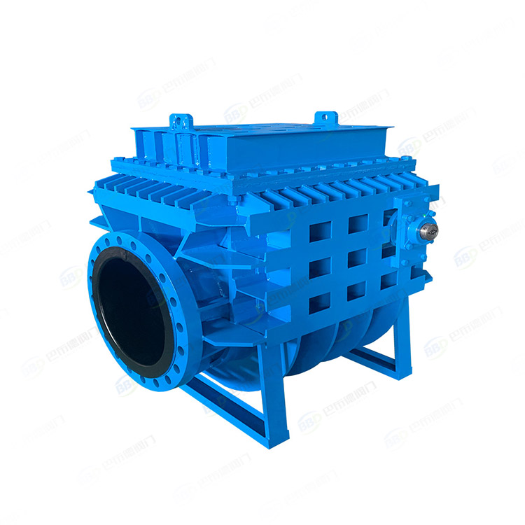Horizontal lined rubber check valve
