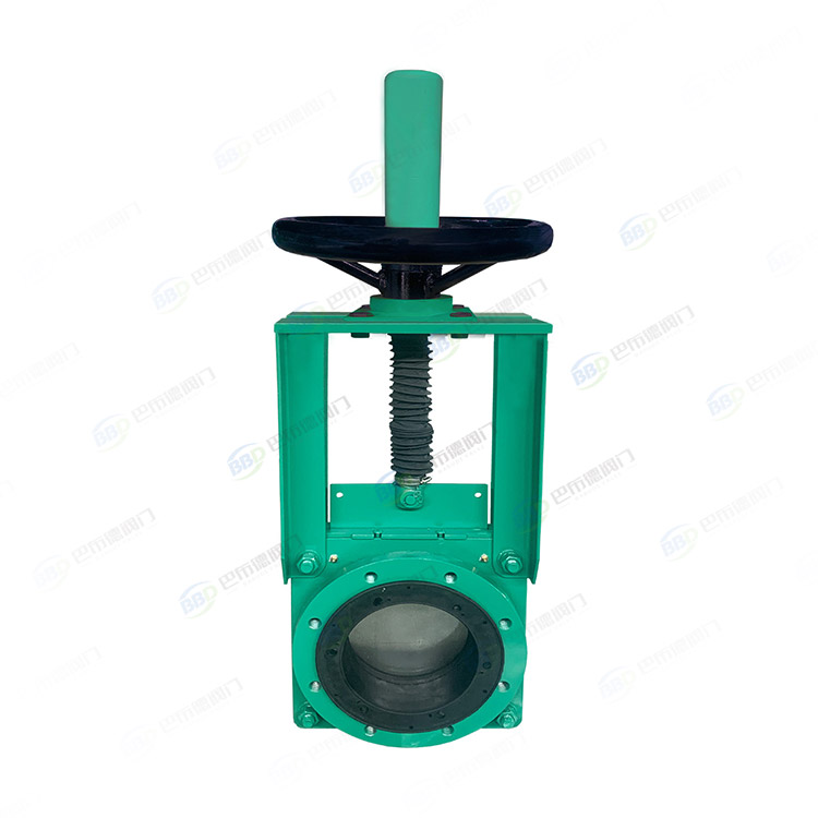 Manual flange slurry knife gate valve