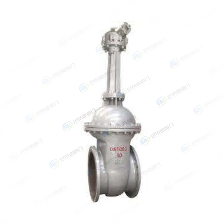 Low pressure large-diameter gate valve