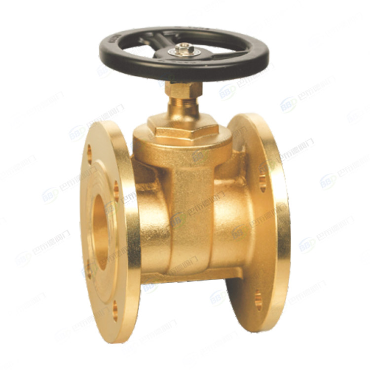 Brass flange gate valve