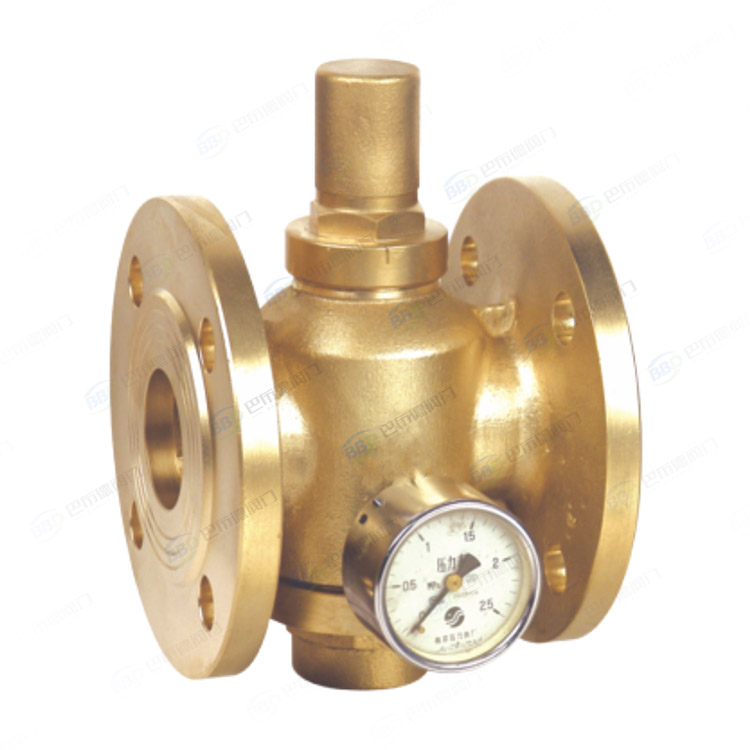 Brass piston type adjustable pressure reducing valve