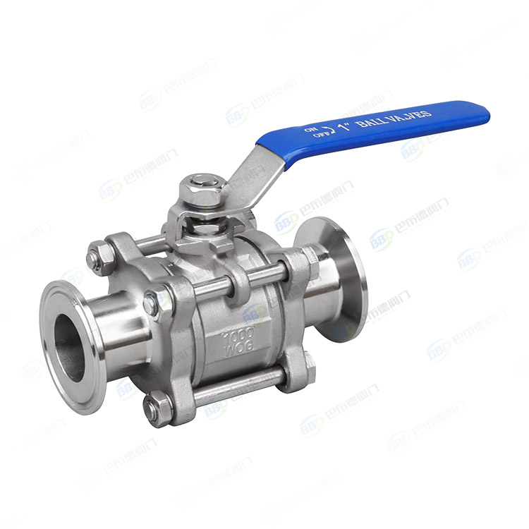 3PC manual quick installation ball valve