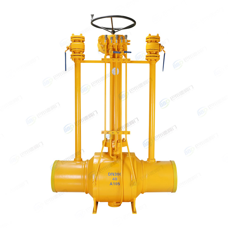 Directly buried natural gas fully welded ball valve