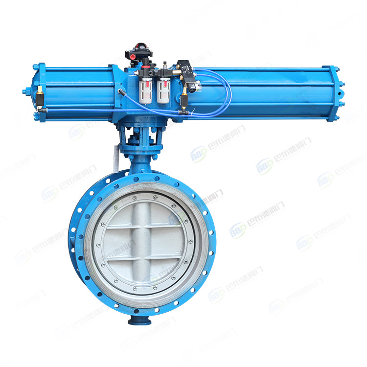 Pneumatic flange butterfly valve