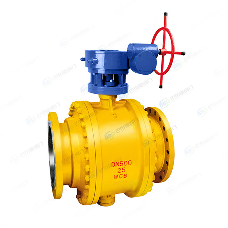 Worm gear forged steel ball valve