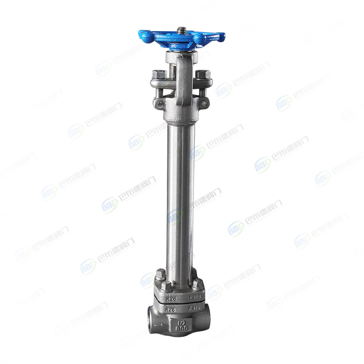Forged steel low-temperature butt welded gate valve