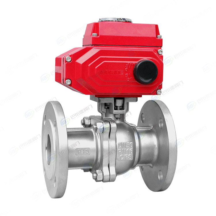 Electric flange ball valve