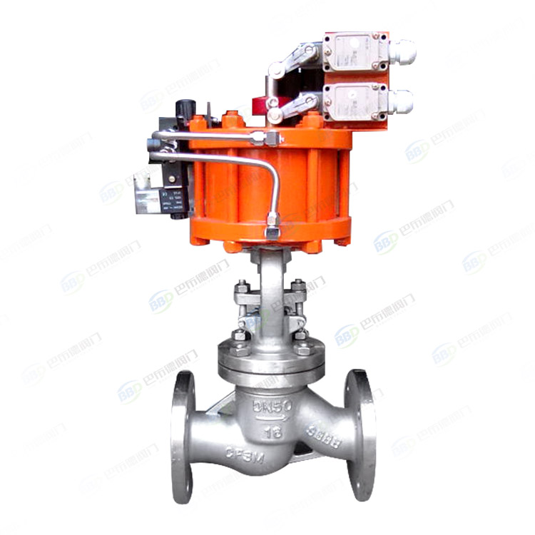Pneumatic globe valve