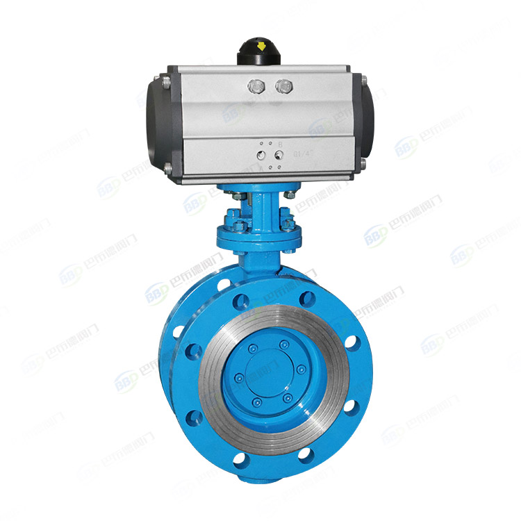 Pneumatic flange butterfly valve