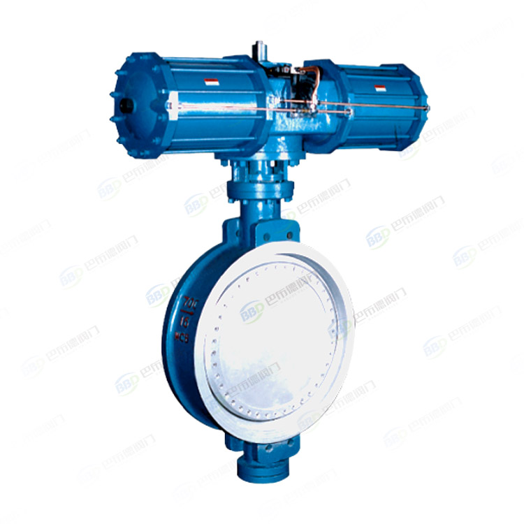 Pneumatic clamp butterfly valve