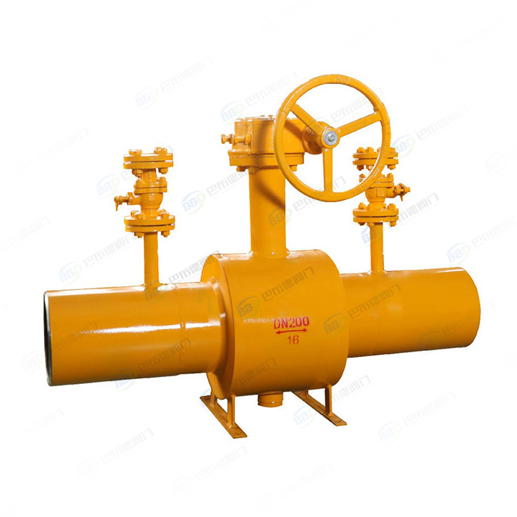 Release type fully welded ball valve