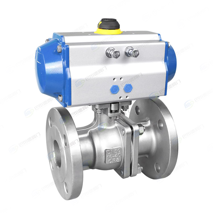 Pneumatic flange ball valve