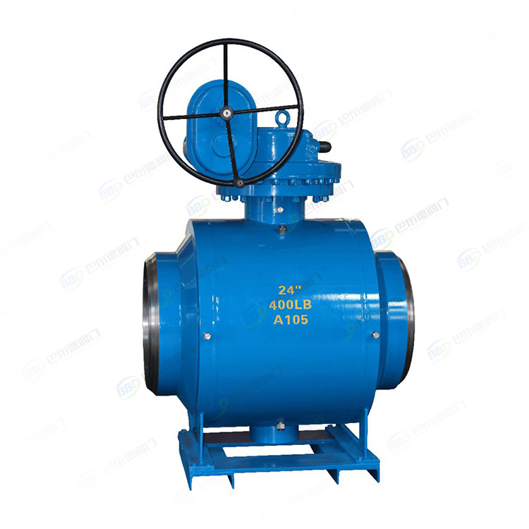 Large caliber standard fully welded ball valve