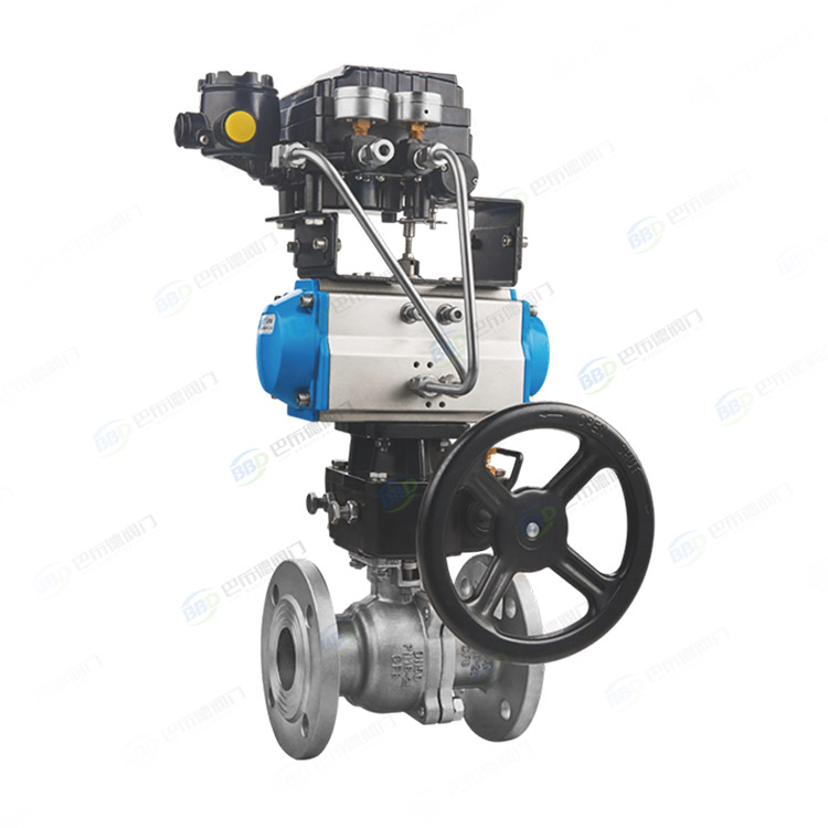 Pneumatic flange ball valve