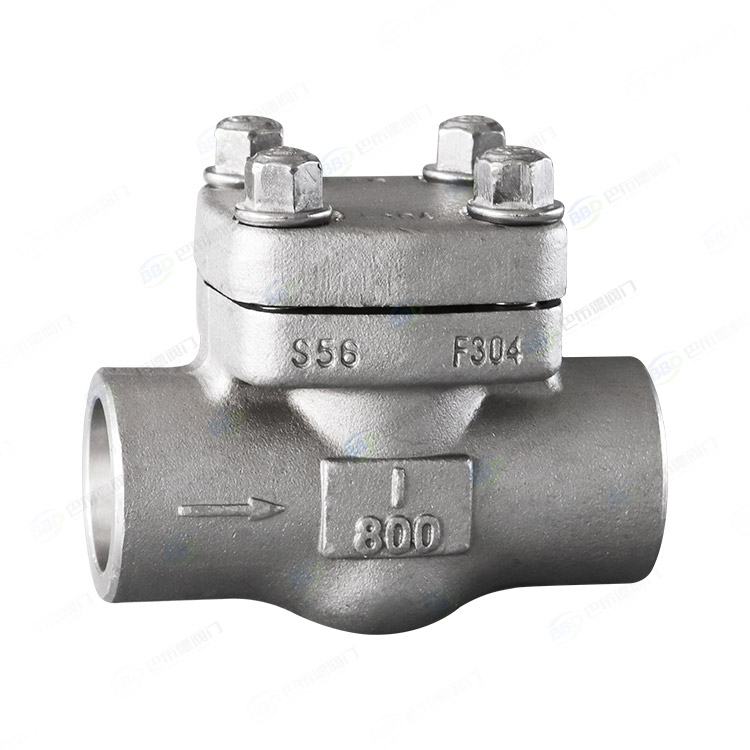 Forged steel butt welded check valve
