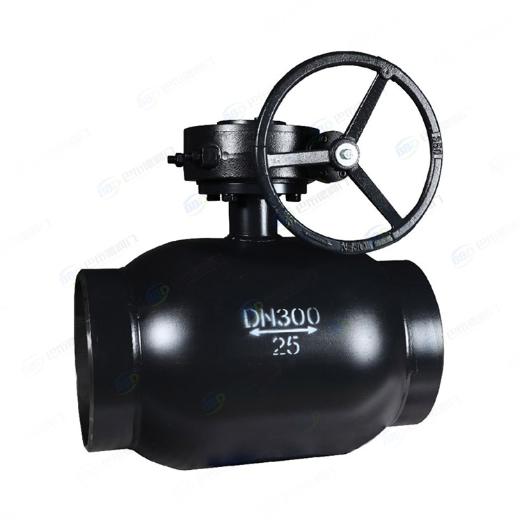 Turbine welded ball valve