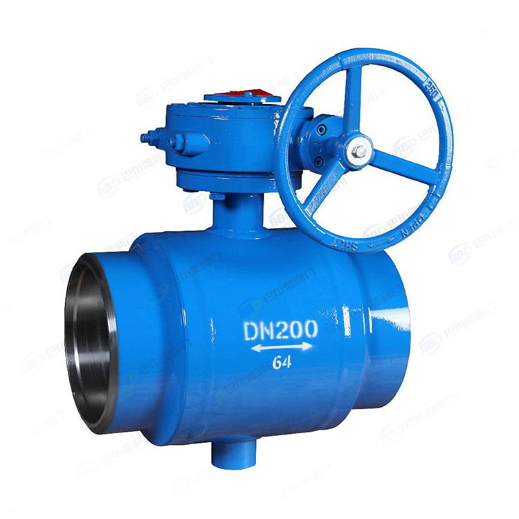 Fixed heating fully welded ball valve