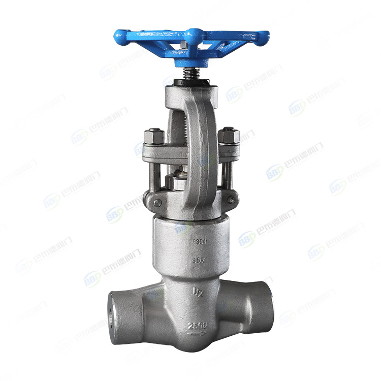 Forged steel self sealing butt welded globe valve