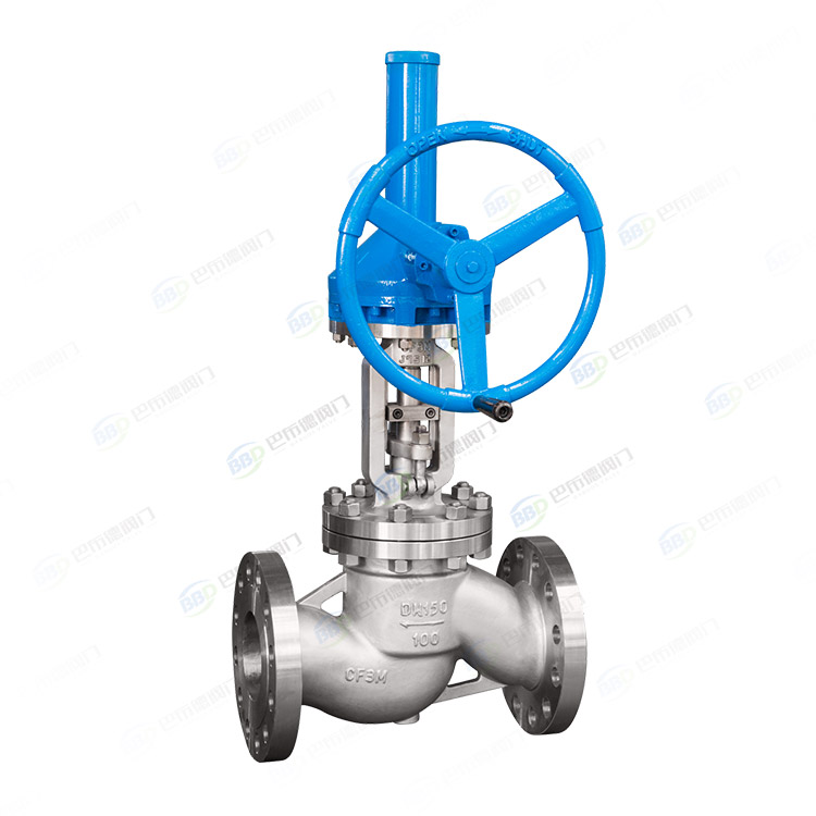 Large caliber globe valve