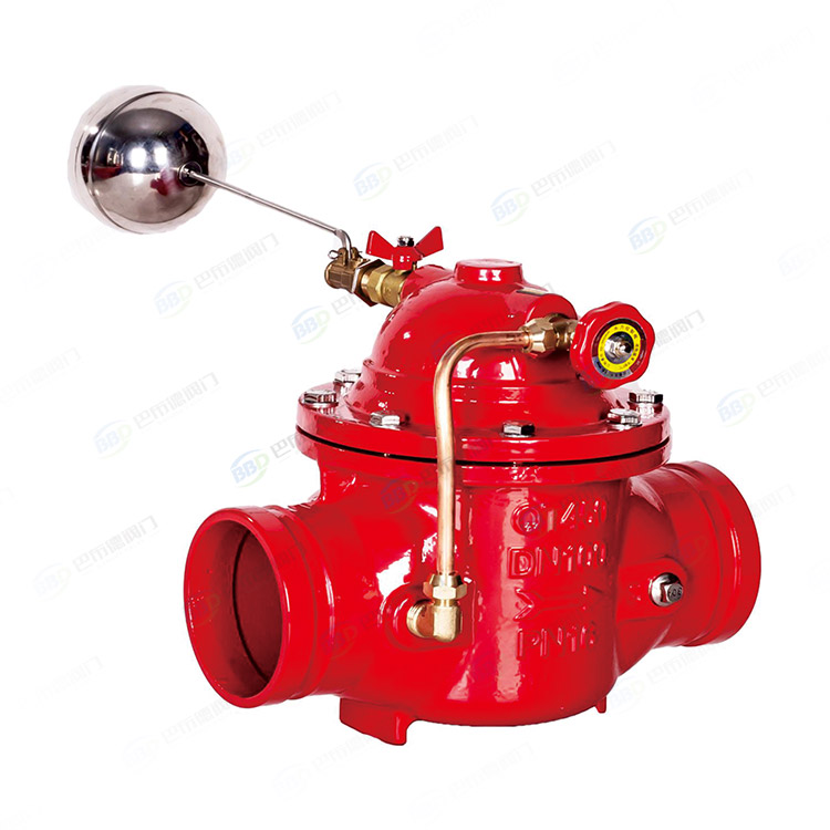 8100X remote control floating ball valve for groove