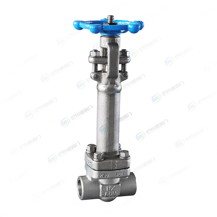 Forged steel low-temperature butt welded gate valve