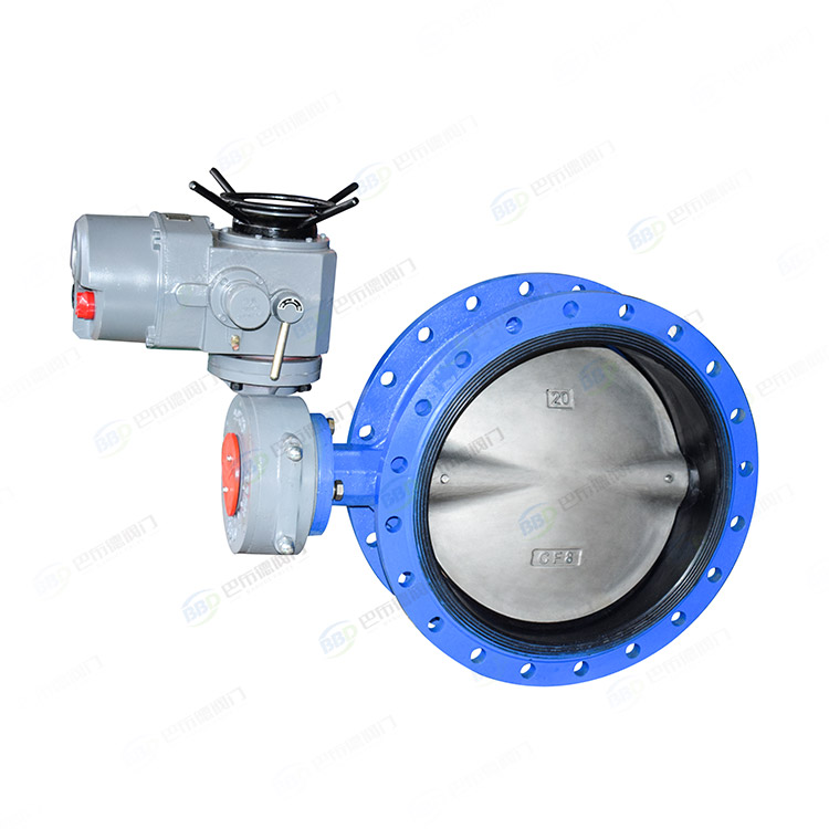 Electric soft seal flange butterfly valve