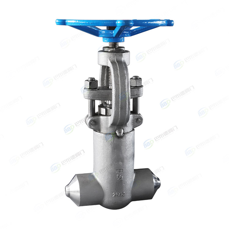 Forged steel self sealing butt welded globe valve