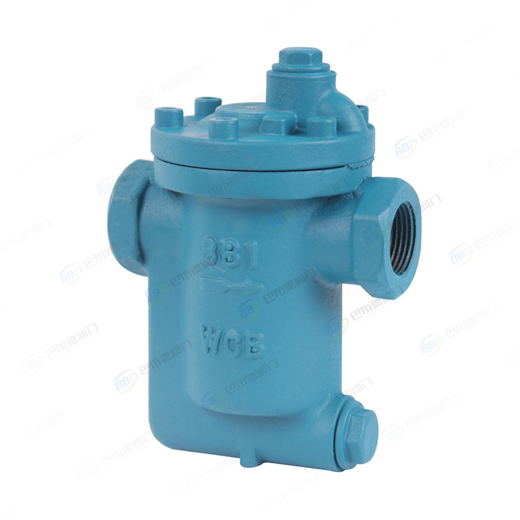 Inverted bucket threaded drain valve